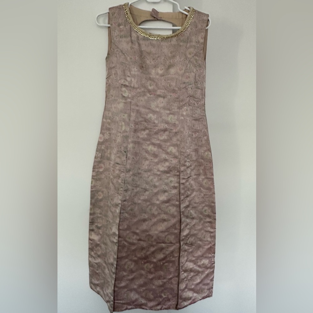 Pure Silk Pink and White/Cream Indian Kurta Top